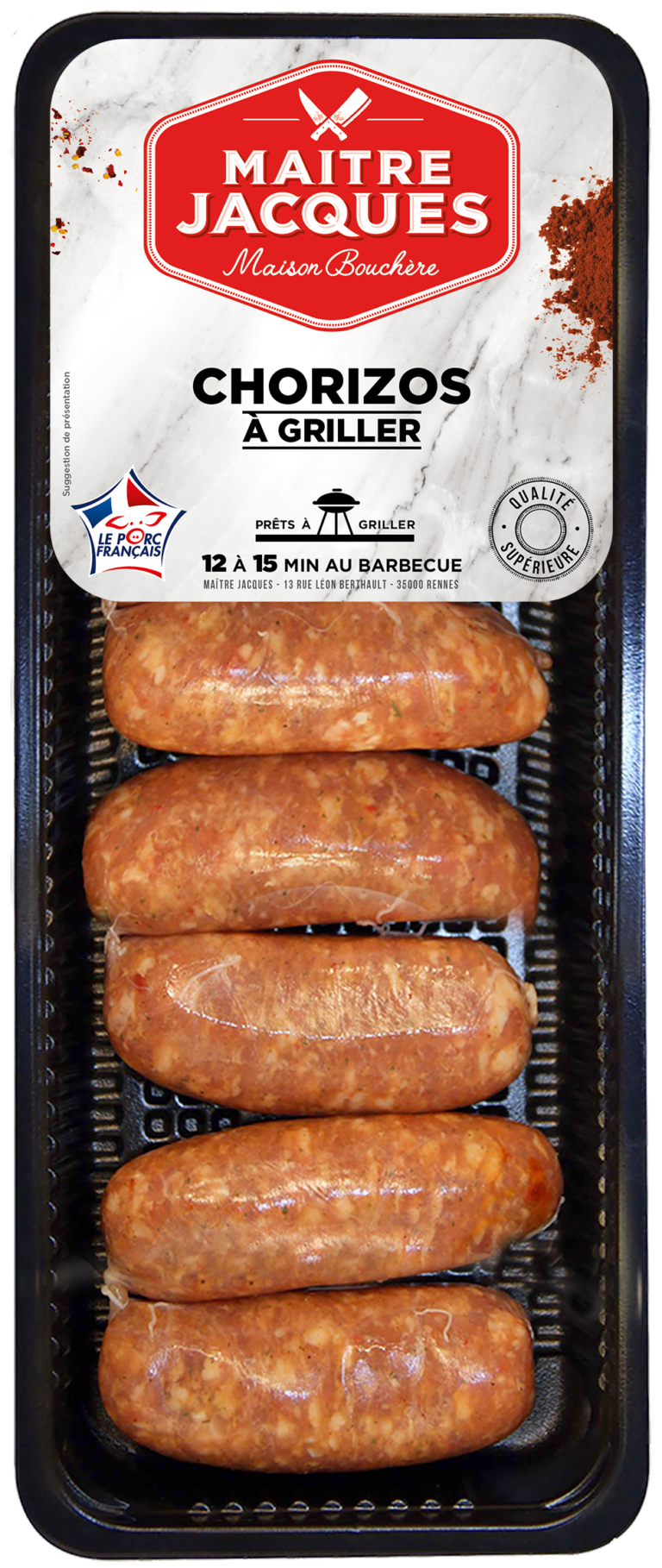 Cuisson chorizo au four Maître Jacques