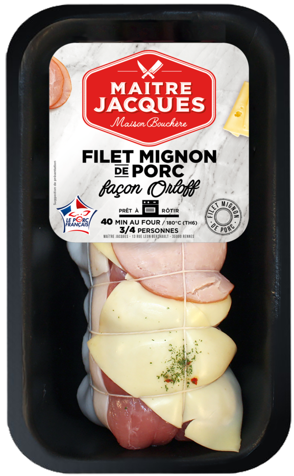 Cuisson filet mignon de porc Orloff au four - Maître Jacques