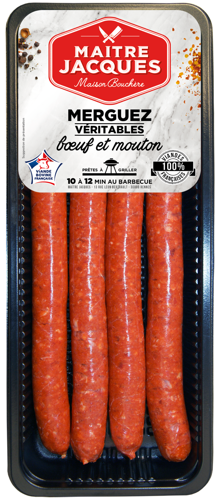 Cuisson merguez véritables à la poêle Maître Jacques