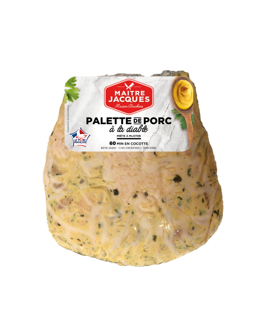 Cuisson palette de porc à la diable au four - Maître Jacques