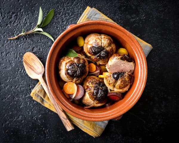 Recette Paupiettes De Lapin Moutarde à Lancienne Carottes Aux Trois Couleurs Sauge Et Thym