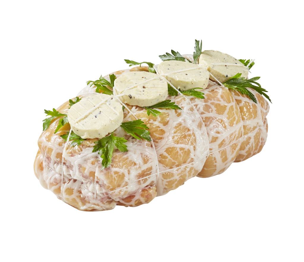 Rôti de chapon farci au beurre truffé - Maître Jacques