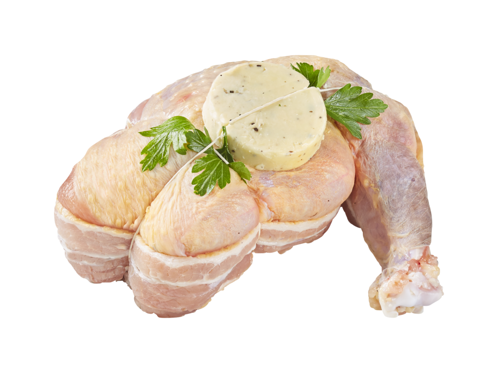 Cuisson suprême de pintade au beurre truffé au four - Maître Jacques